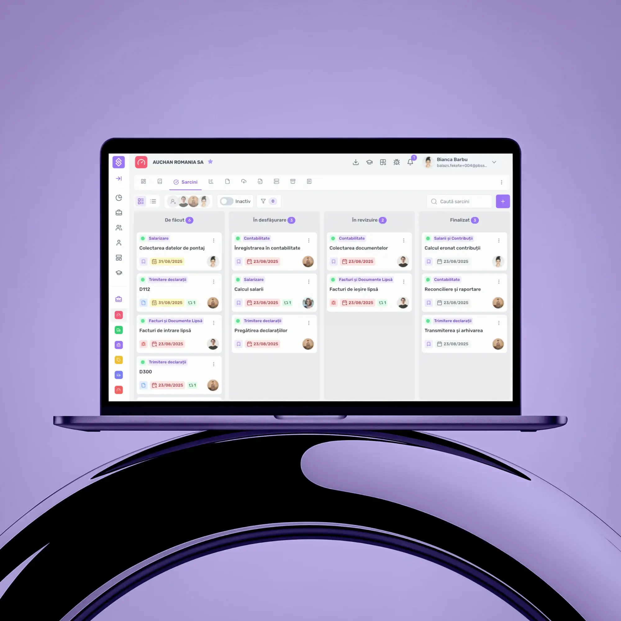 The Syntax Flow app on a laptop